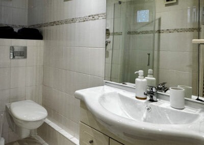 Gite la Grange rustique, WC und Lavabo im Bad