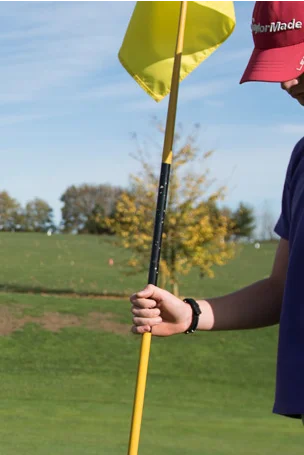 Golf mit Fahne